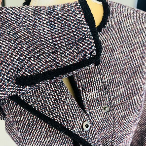 Banana Republic Textured Tweed Blazer Jacket, Size 4, Navy/Red/Multi, NWOT - Picture 10 of 12